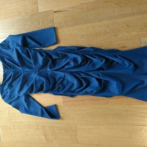 NM Navy Ruffle Dress